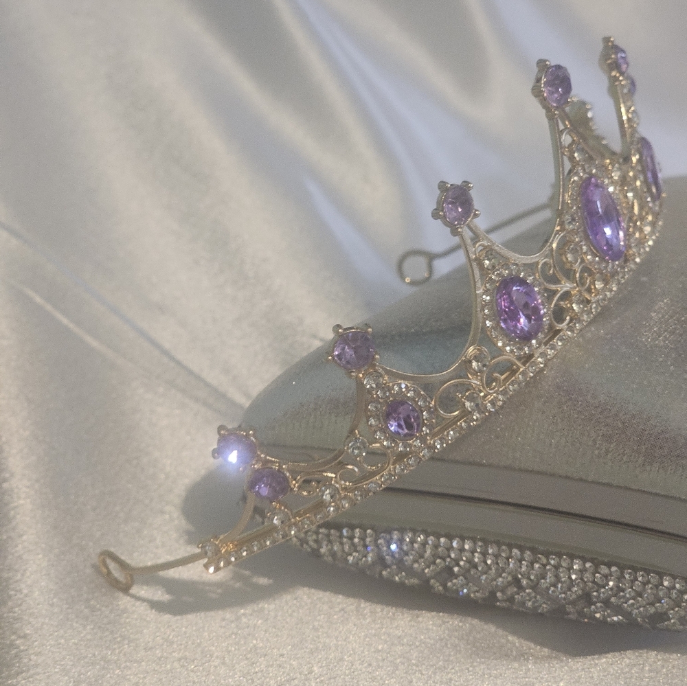 Medieval Rhinestone Tiara - Picture 2 of 2